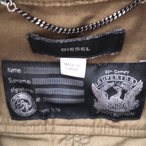 Diesel Moto Jacket shacket - army green - Picture 3 of 6